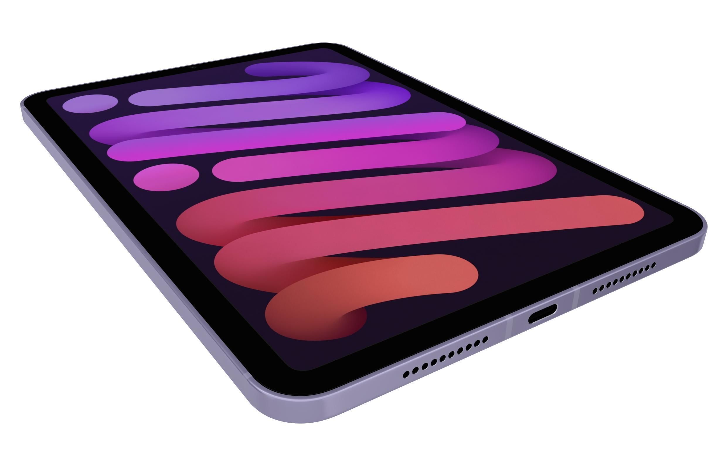 Apple iPad 10 2 2021 9th Gen Purple 3D model_12