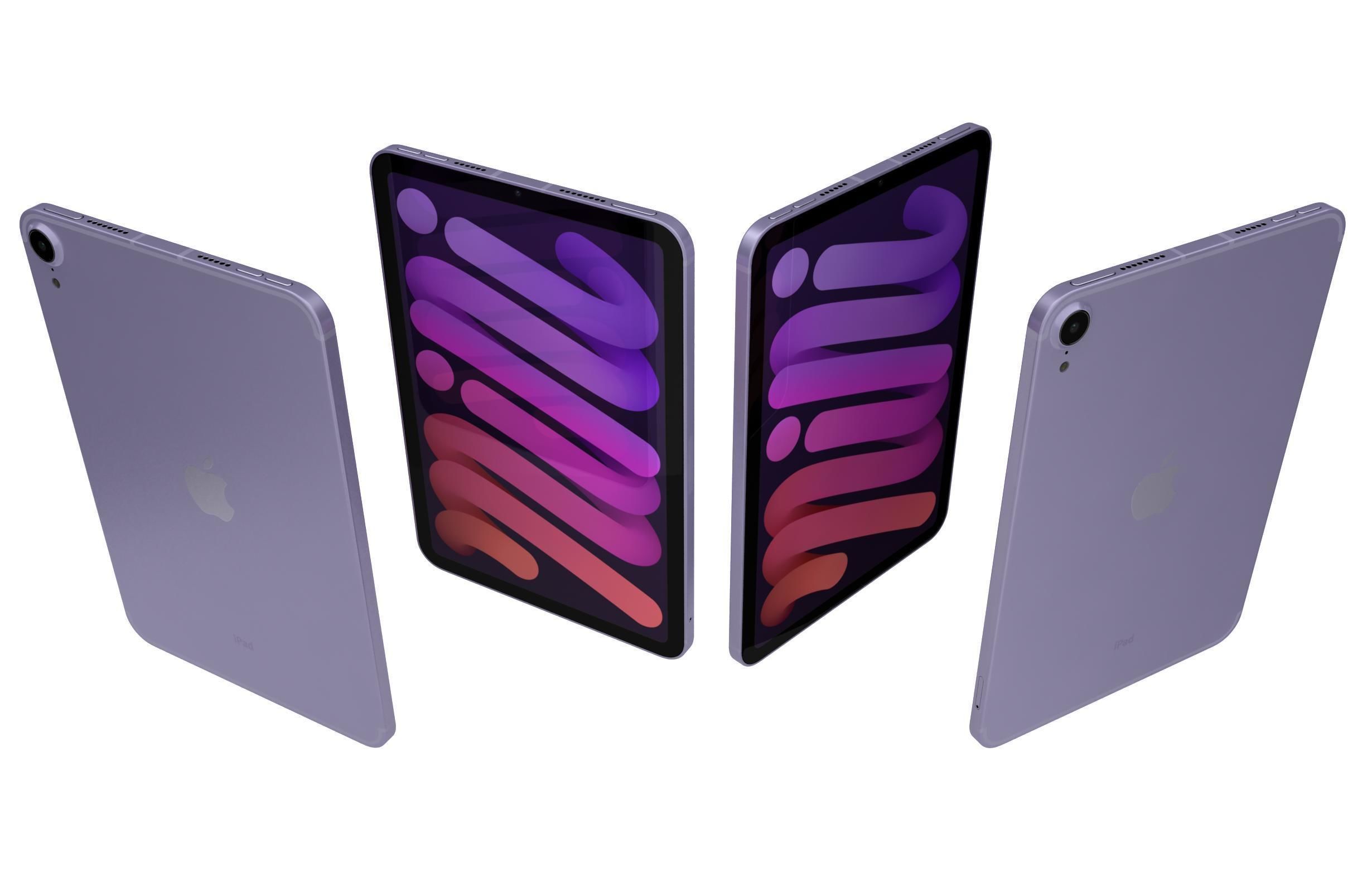 Apple iPad 10 2 2021 9th Gen Purple 3D model_4