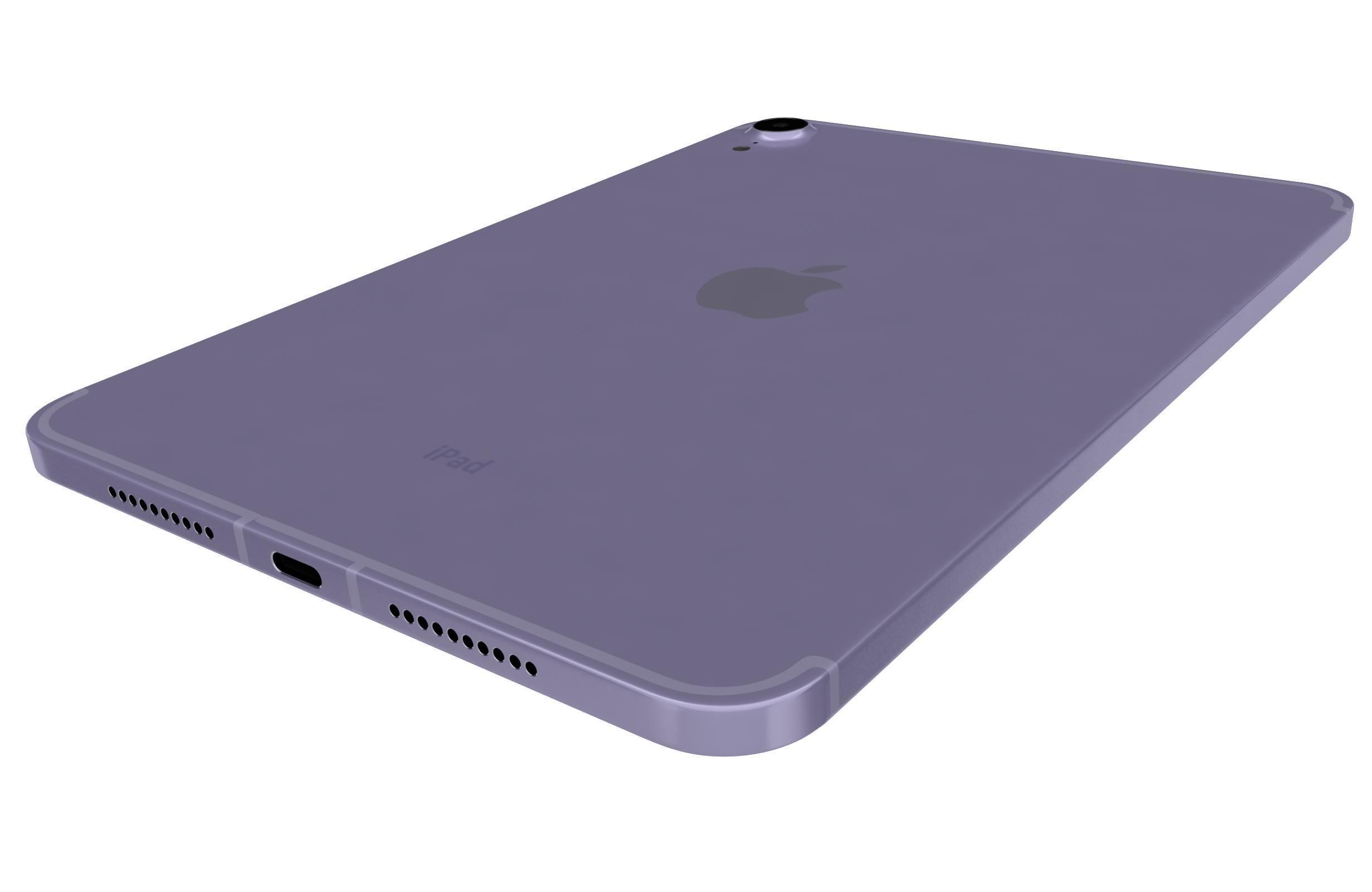 Apple iPad 10 2 2021 9th Gen Purple 3D model_14