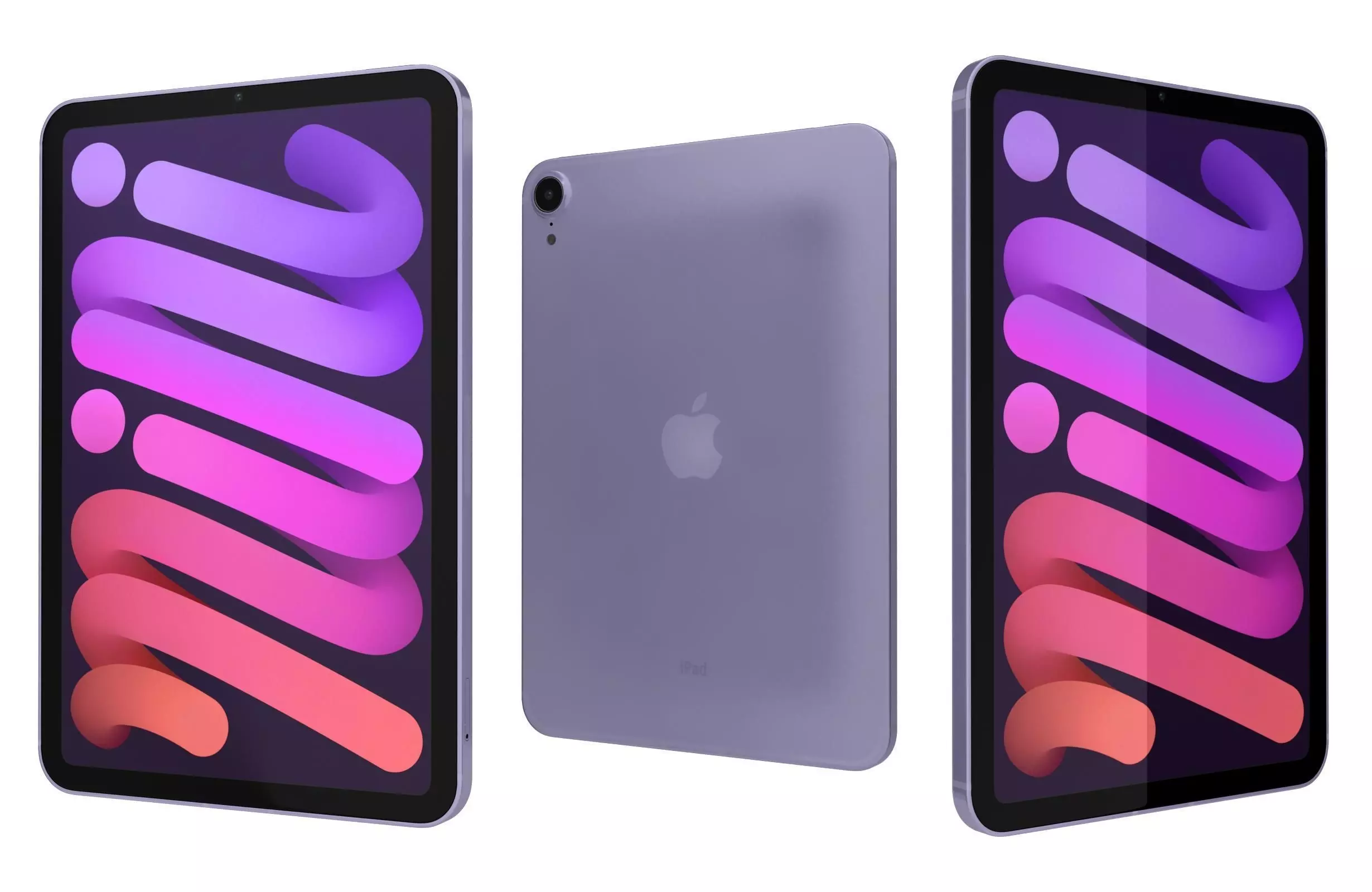 Apple iPad 10 2 2021 9th Gen Purple 3D model_0