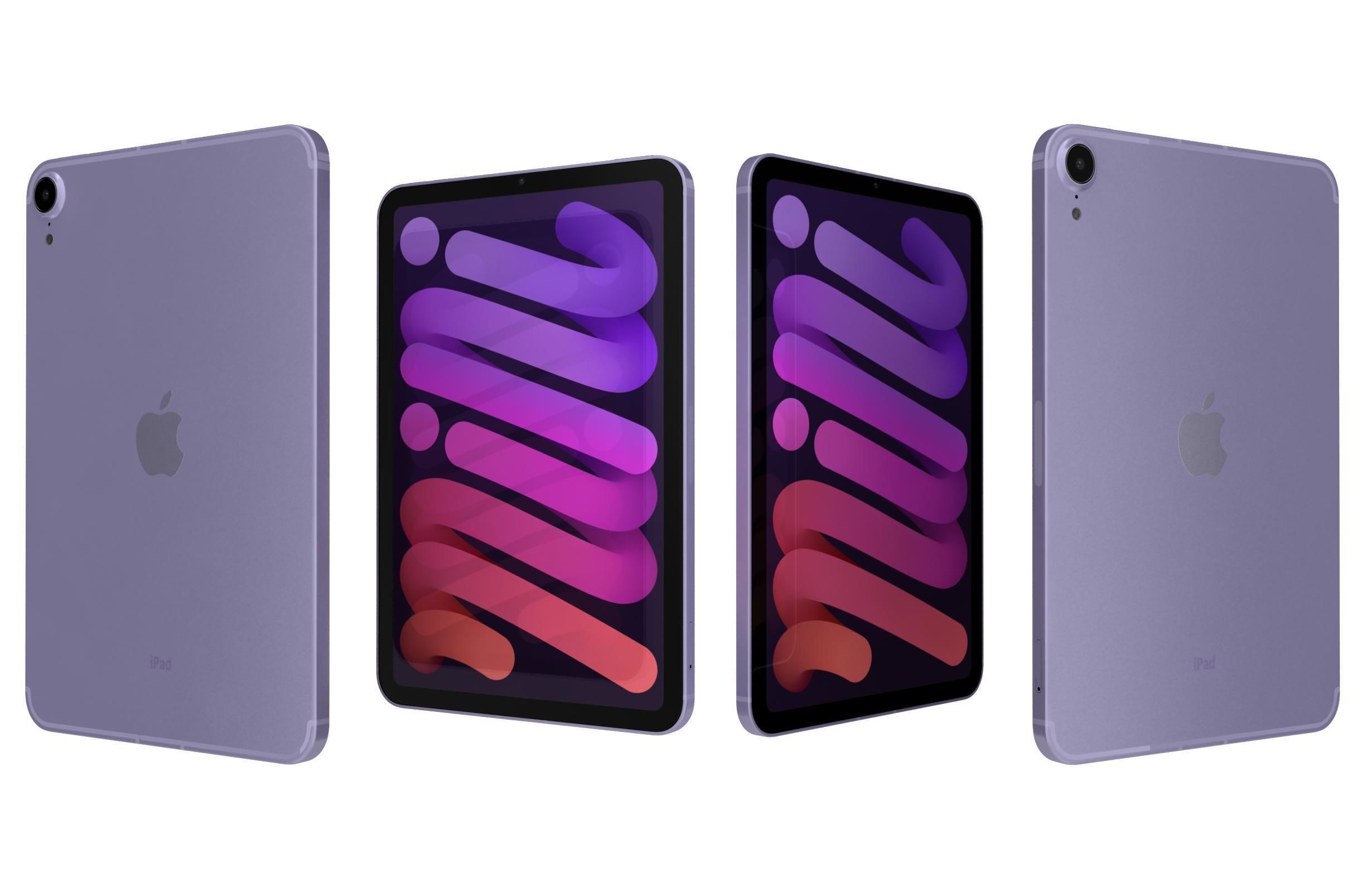 Apple iPad 10 2 2021 9th Gen Purple 3D model_3