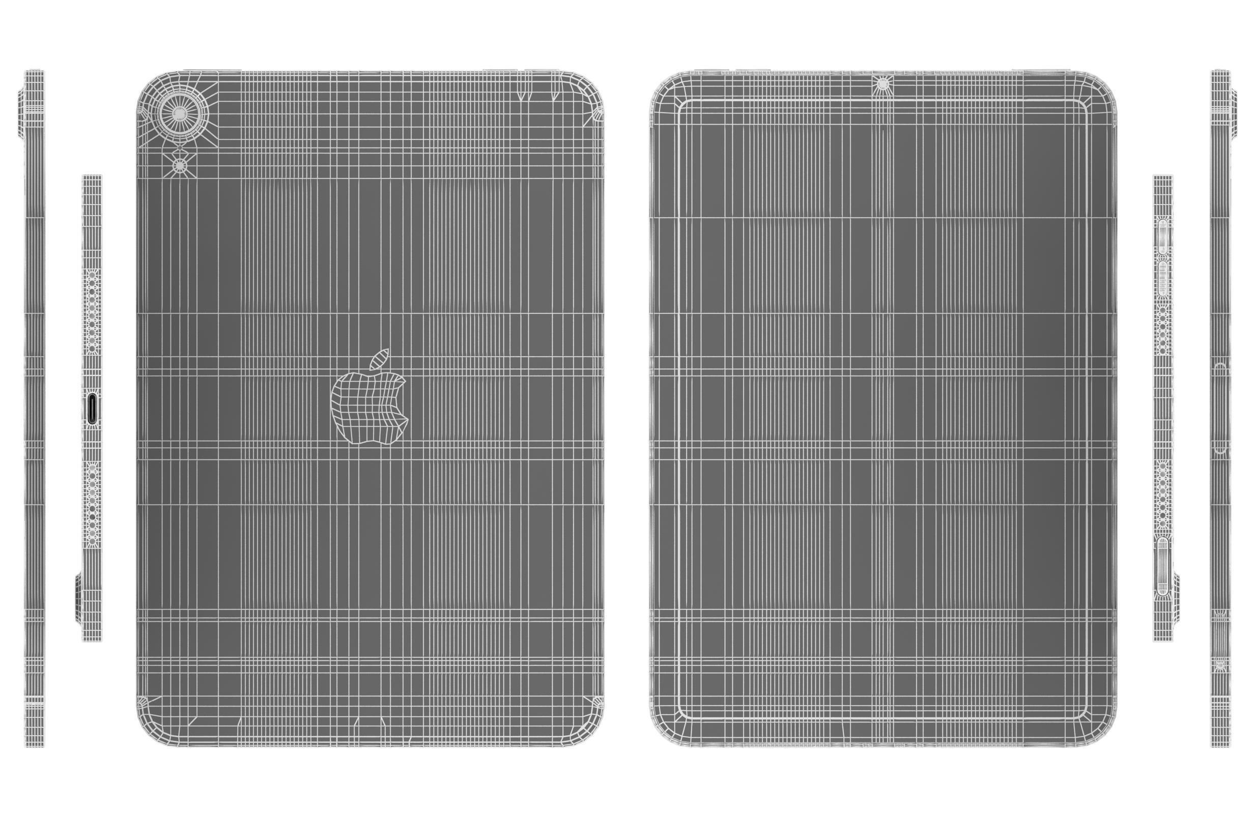 Apple iPad 10 2 2021 9th Gen Purple 3D model_16