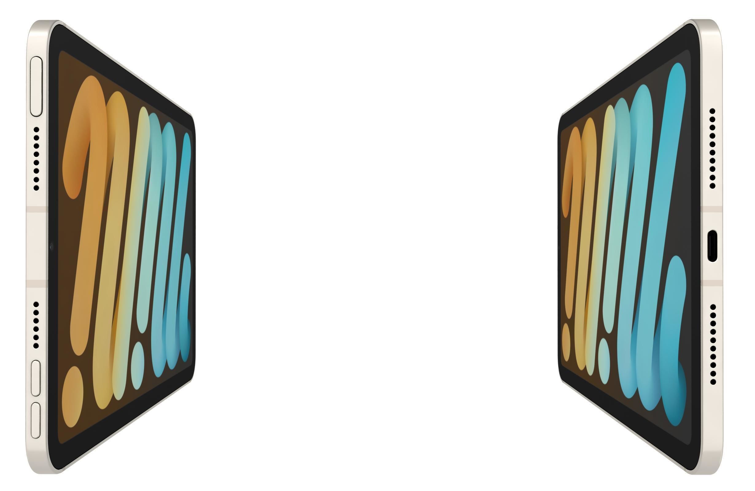 Apple iPad 10 2 2021 9th Gen Starlight 3D model_9