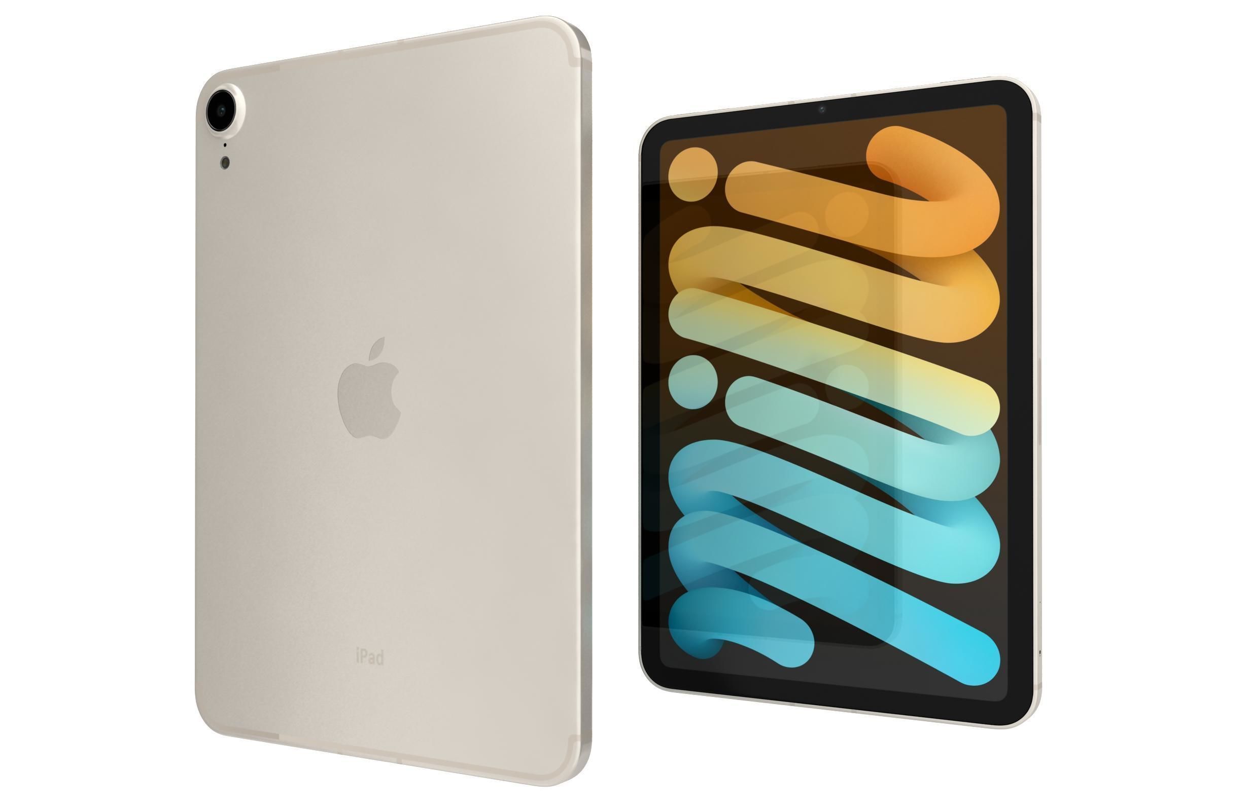 Apple iPad 10 2 2021 9th Gen Starlight 3D model_7