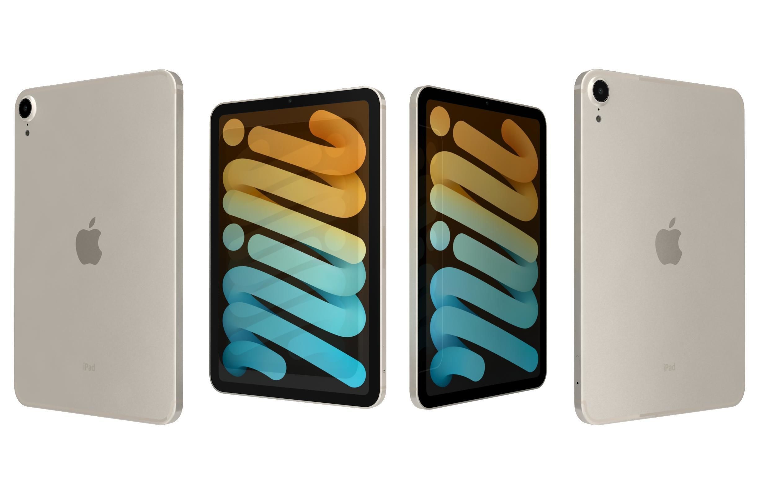 Apple iPad 10 2 2021 9th Gen Starlight 3D model_4