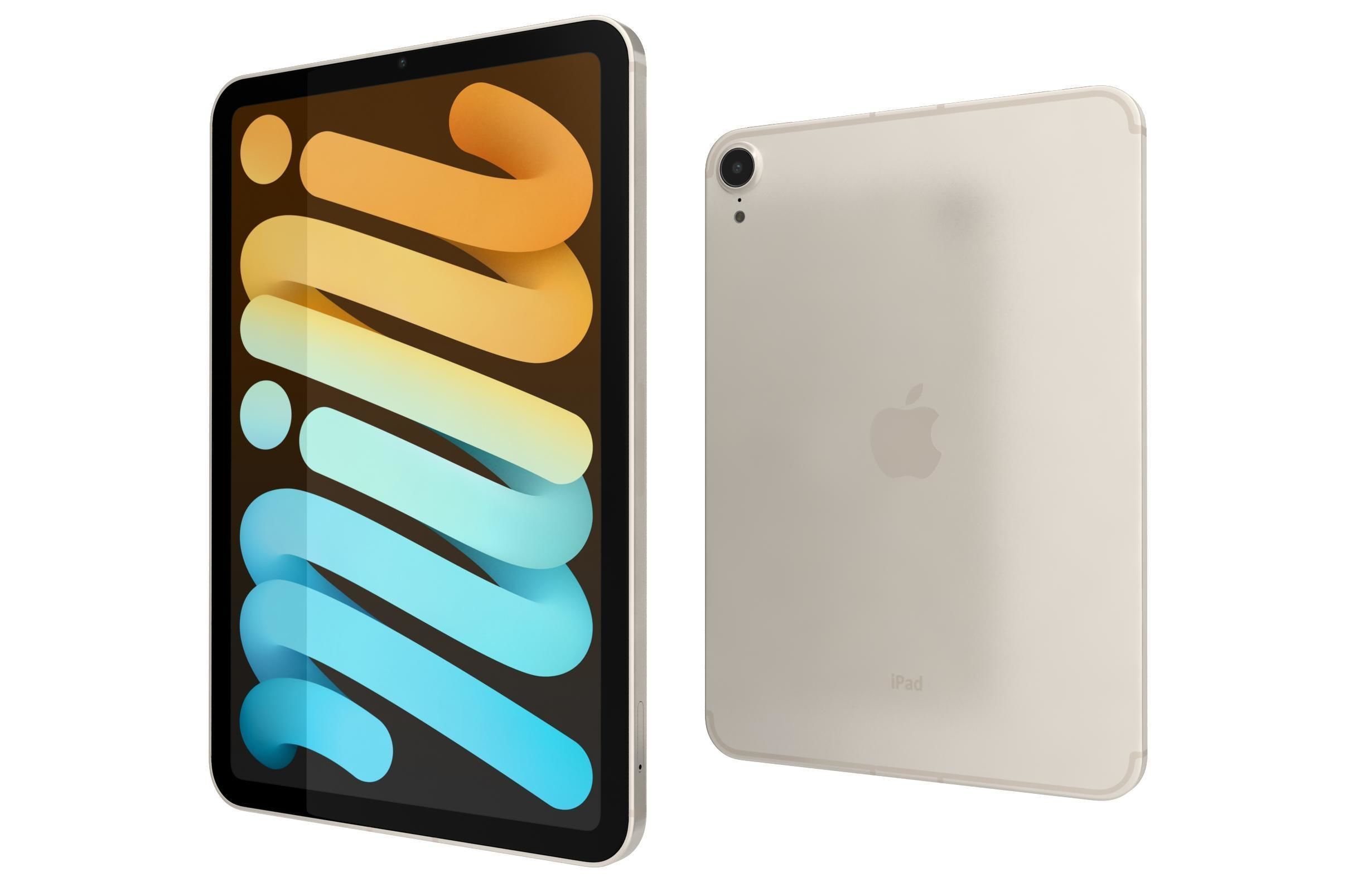 Apple iPad 10 2 2021 9th Gen Starlight 3D model_6