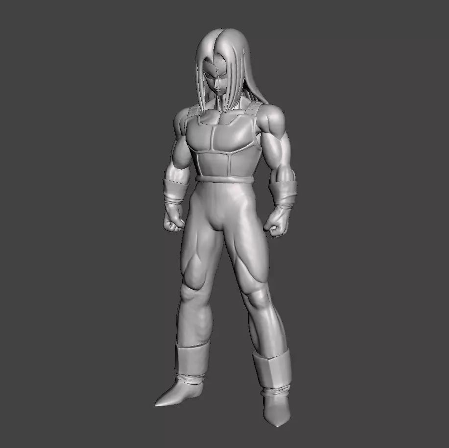 Future Trunks long hair Armor 3D Model 3D print model