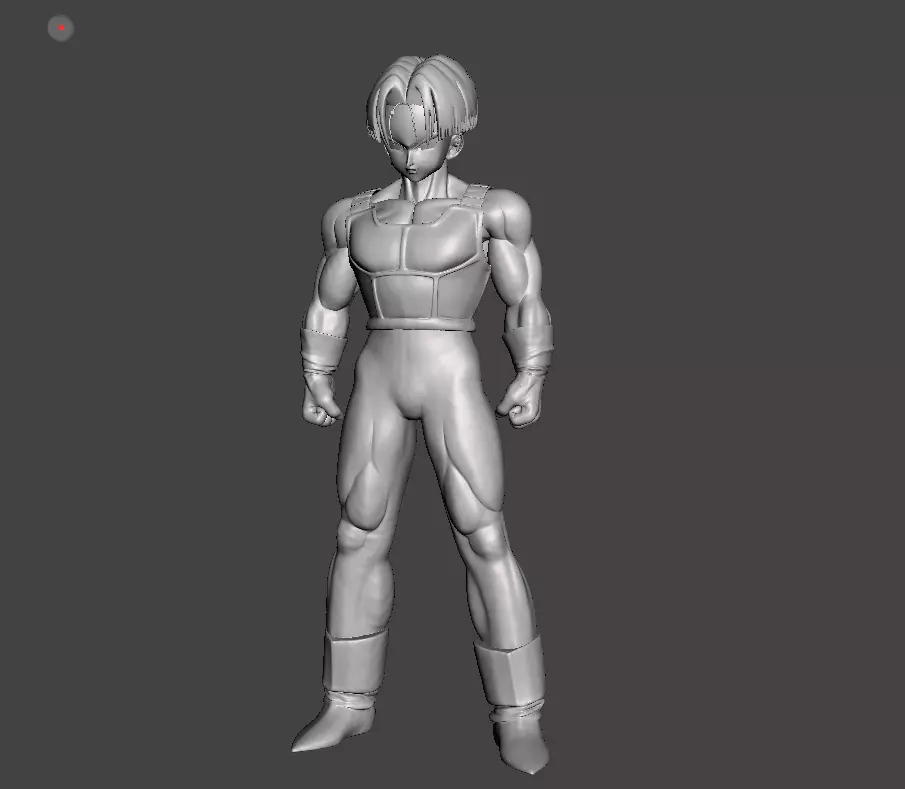 Future Trunks Normal Saiyan Armor 3D Model 3D print model_0