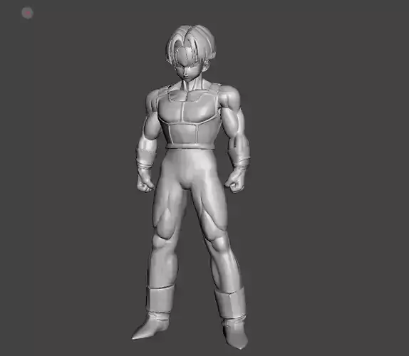 Future Trunks Normal Saiyan Armor 3D Model