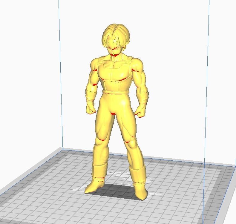 Future Trunks Normal Saiyan Armor 3D Model 3D print model_2