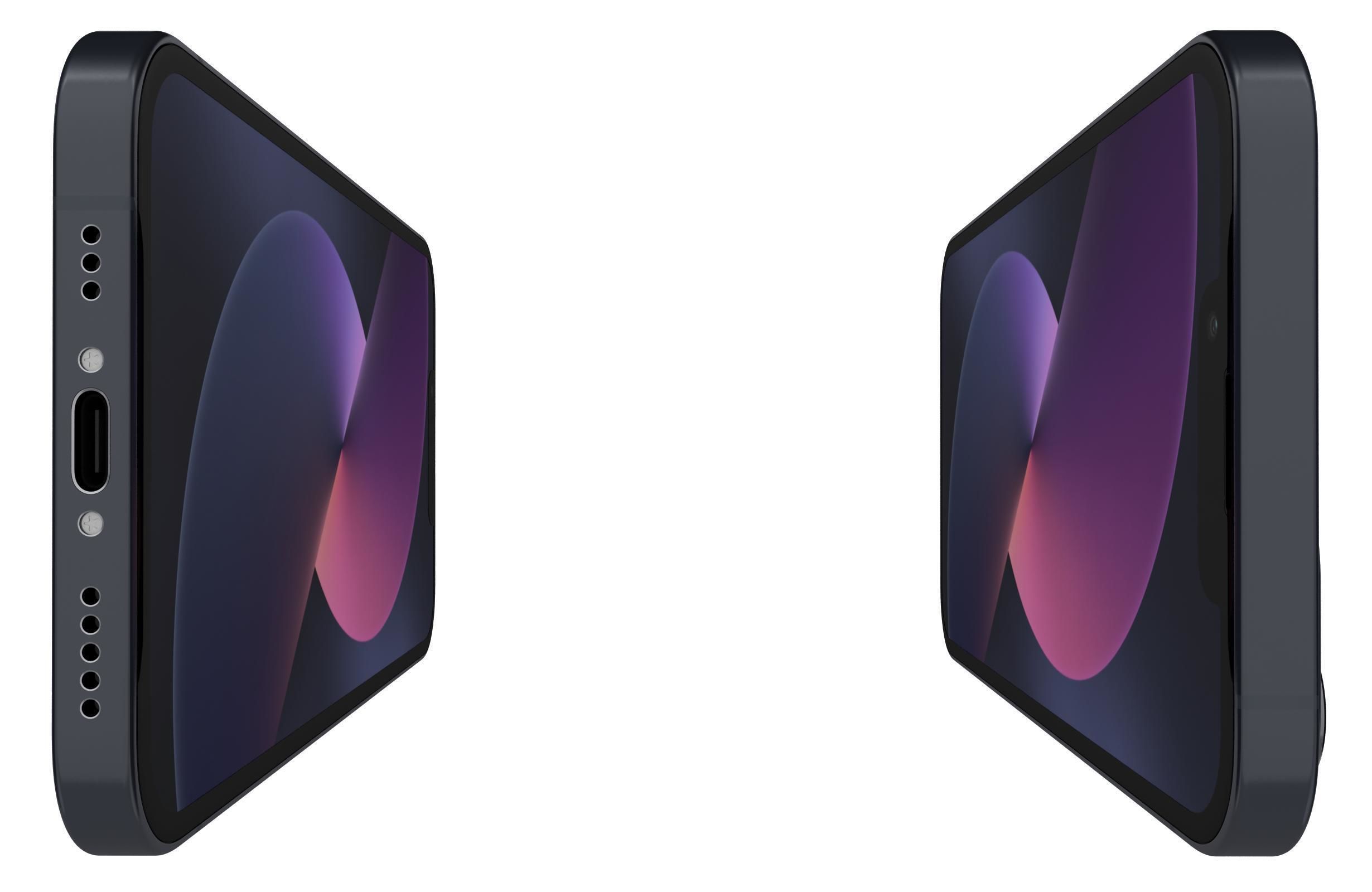 Apple iPhone 13 Mini Midnight 3D model_9