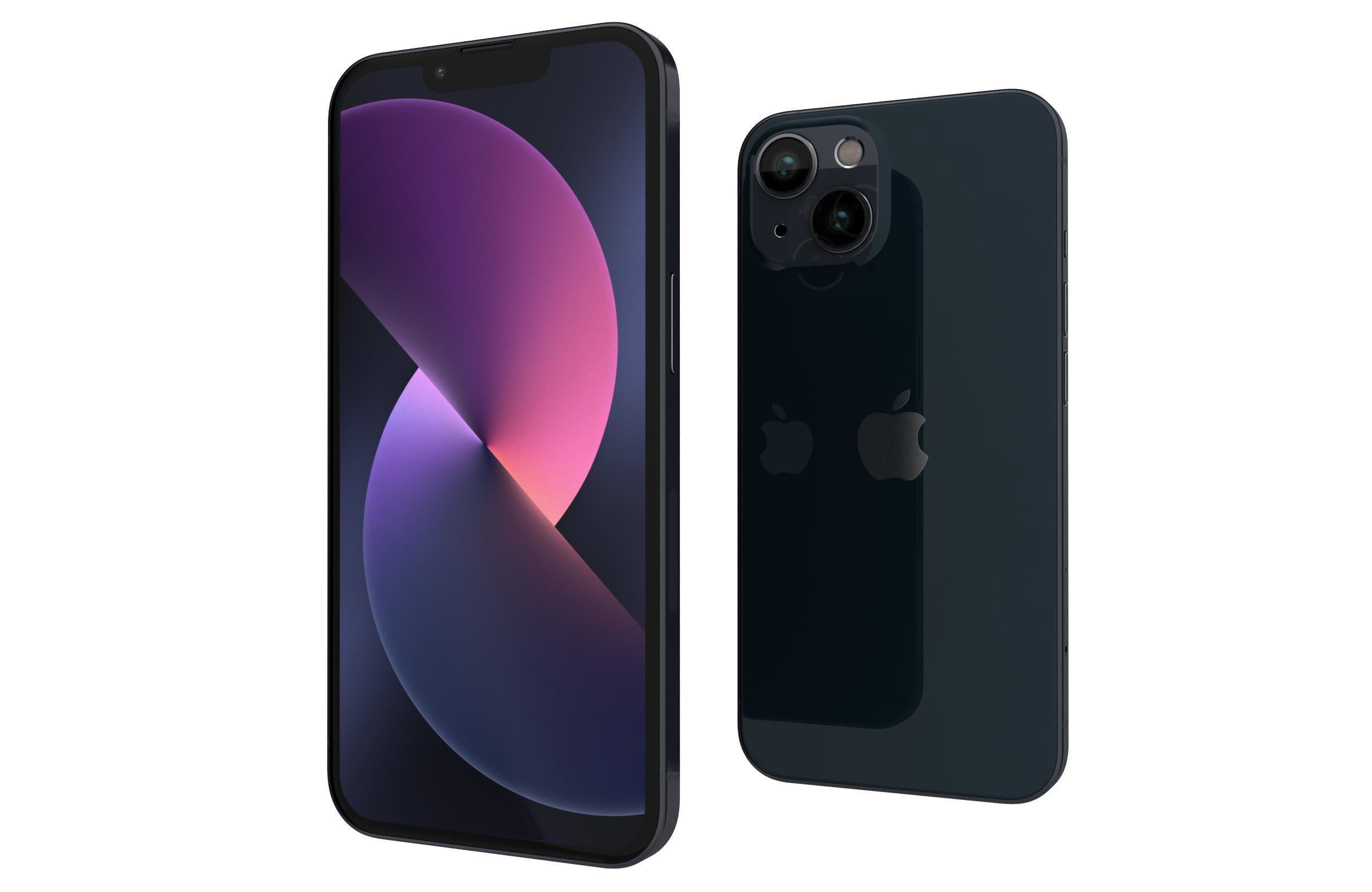 Apple iPhone 13 Mini Midnight 3D model_6