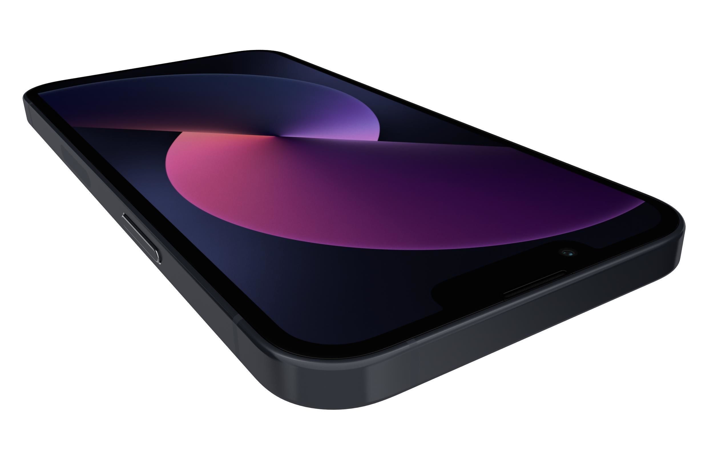 Apple iPhone 13 Mini Midnight 3D model_13