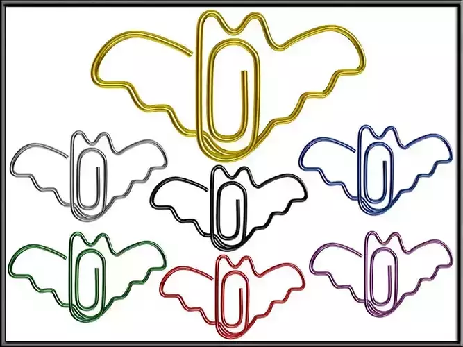 Halloween Bat Paper Clip