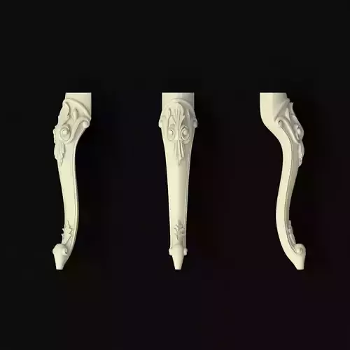 leg High quality 3d models for processing on a cnc machine