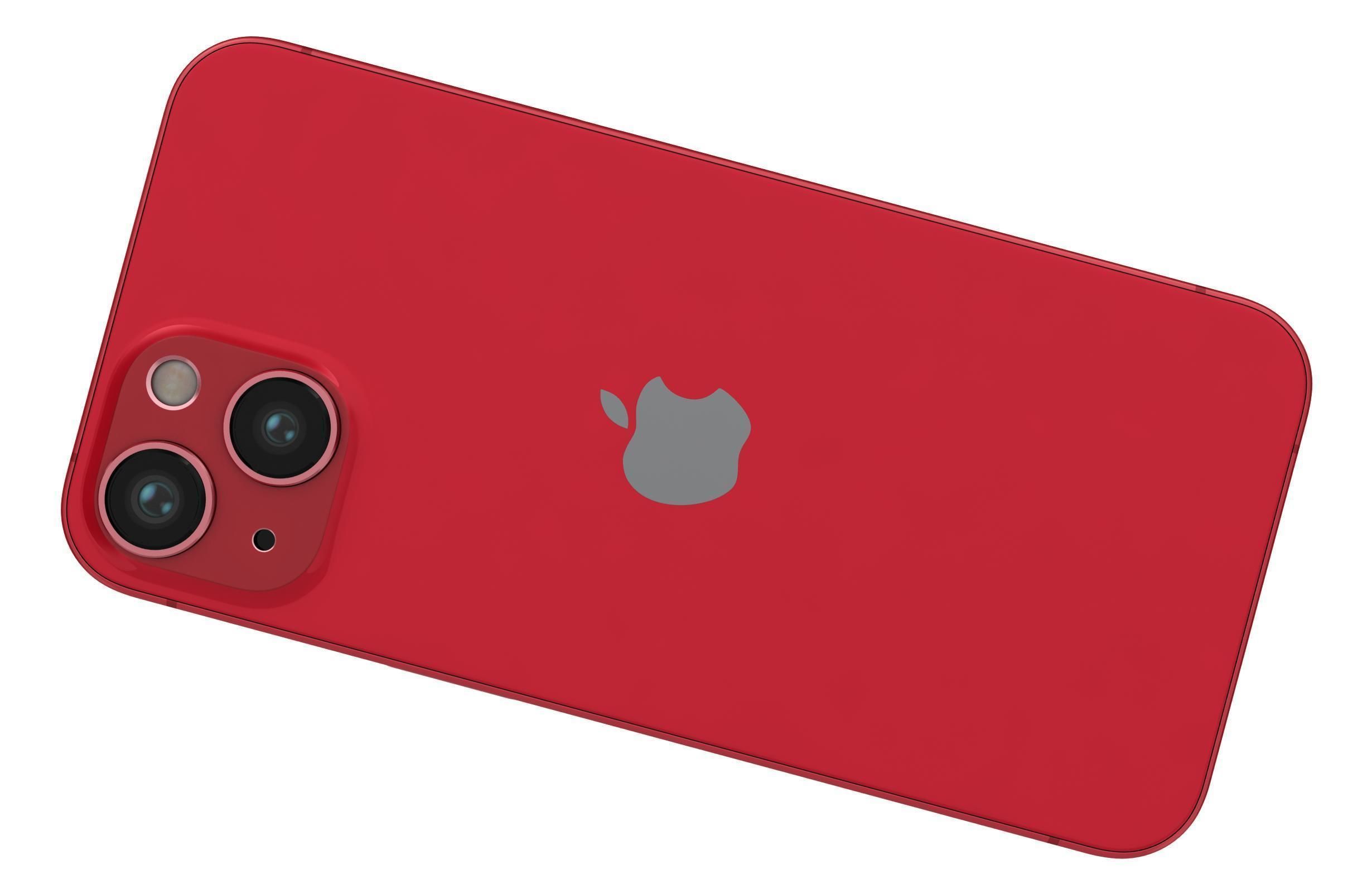 Apple iPhone 13 Mini Red 3D model_11