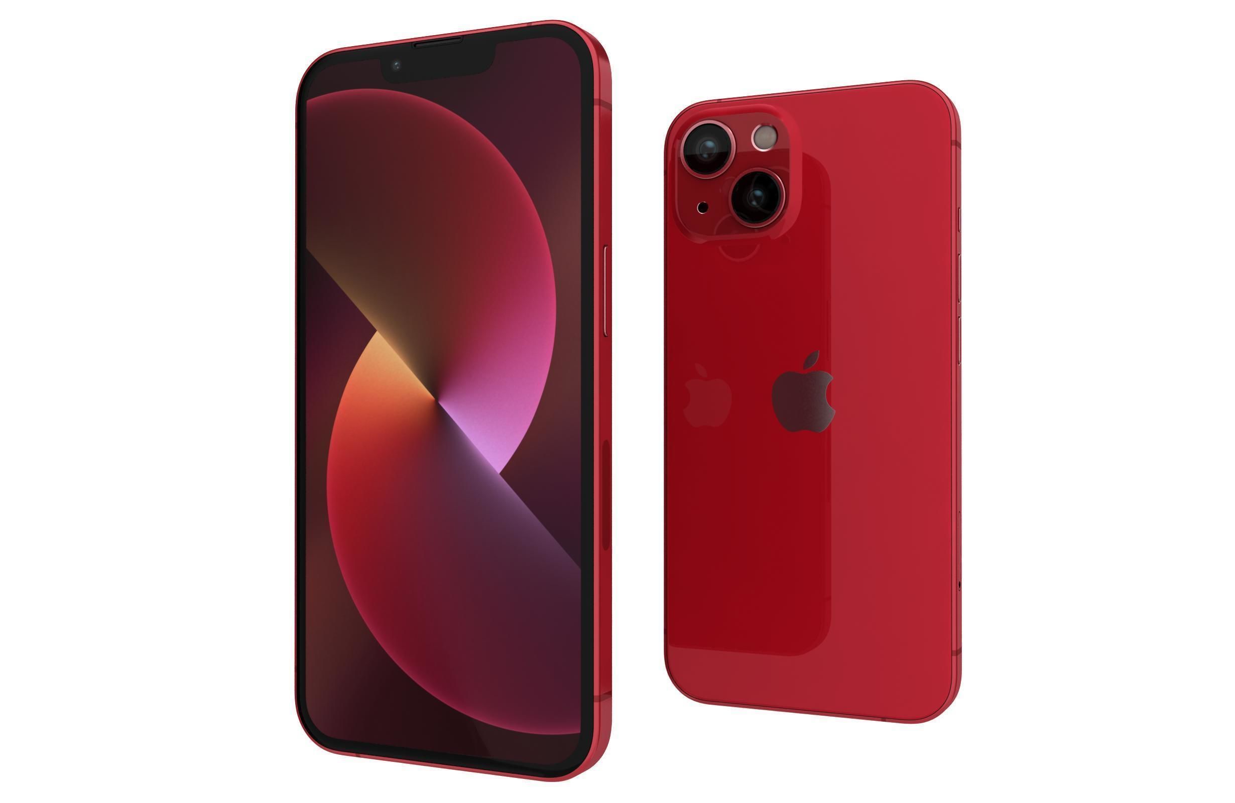 Apple iPhone 13 Mini Red 3D model_6