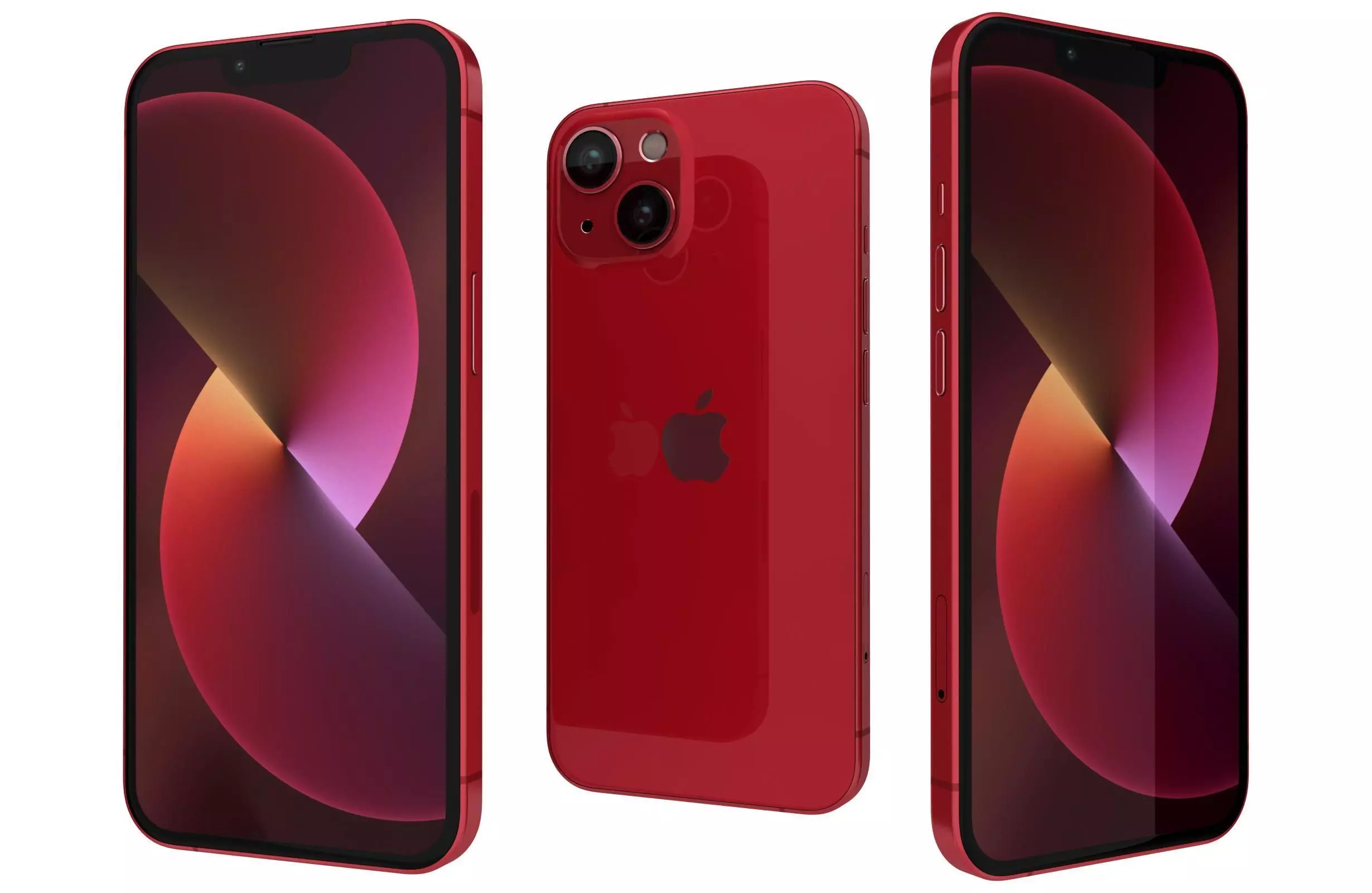 Apple iPhone 13 Mini Red 3D model_0