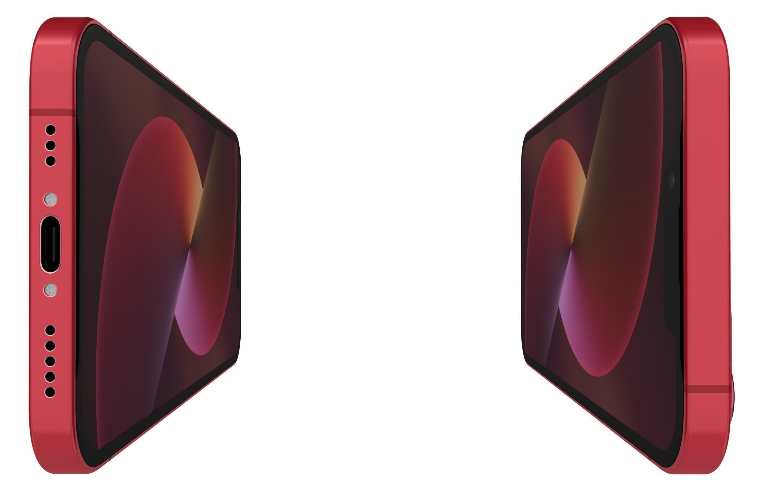 Apple iPhone 13 Mini Red 3D model_8