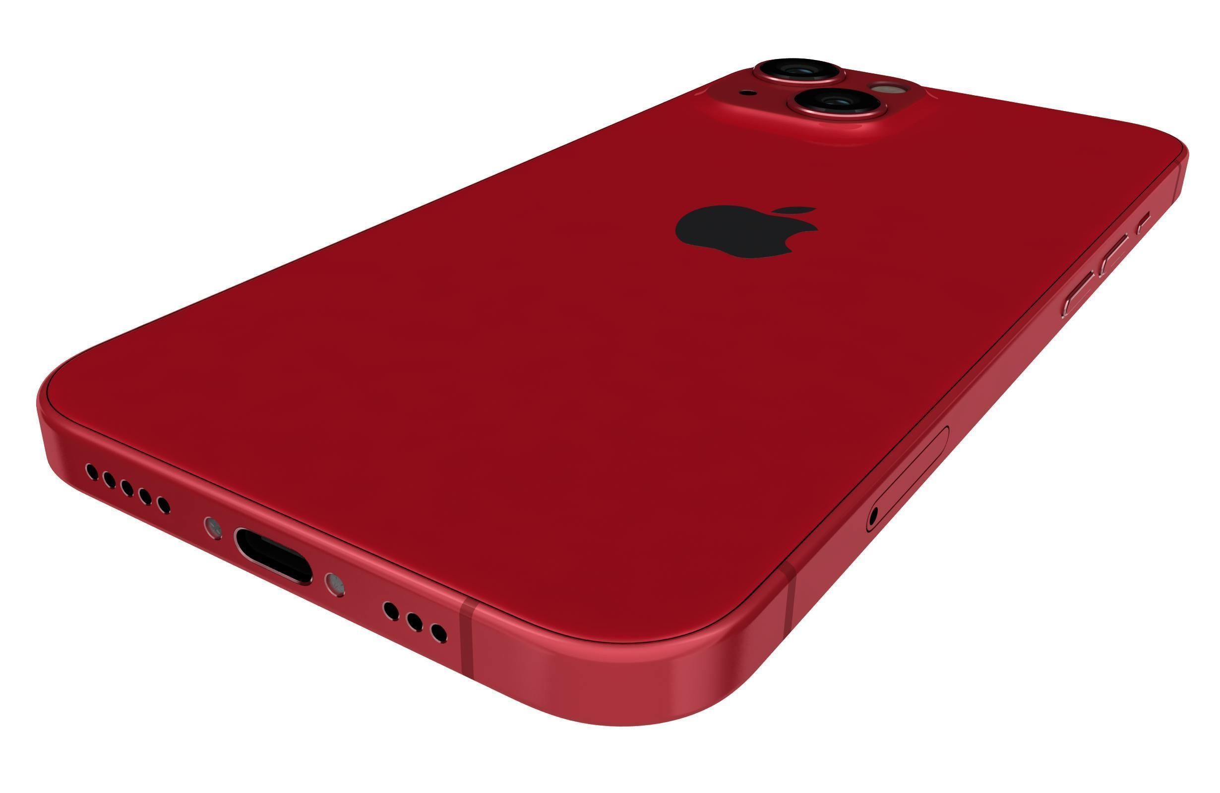 Apple iPhone 13 Mini Red 3D model_14