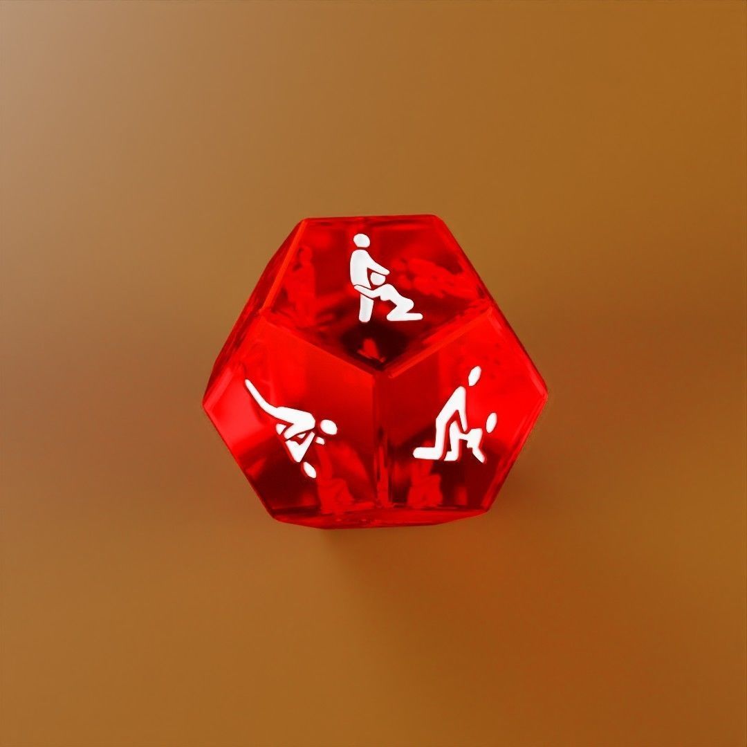 12-sided dice with Kamasutra sexual positions 3D print model_3