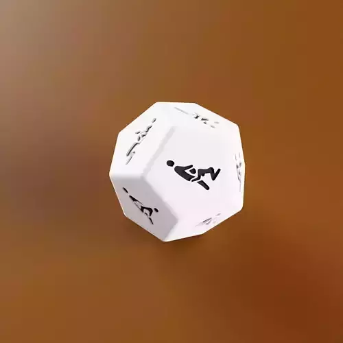 12-sided dice with Kamasutra sexual positions