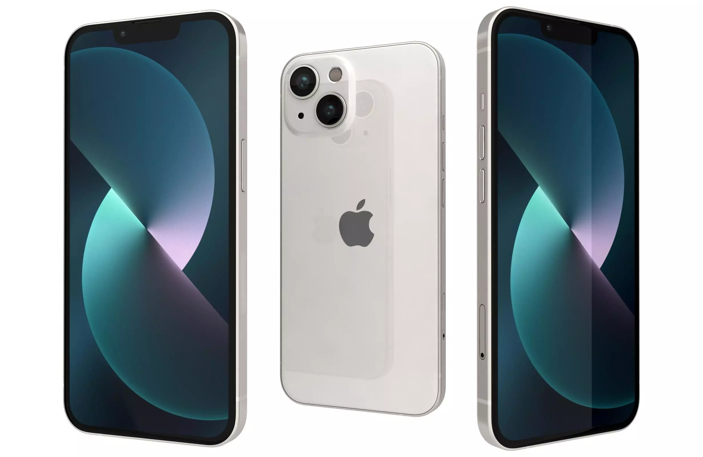 Apple iPhone 13 Mini Starlight 3D model