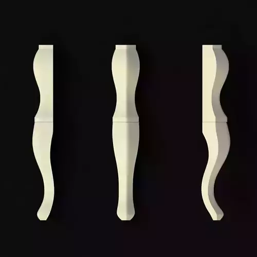 leg High quality 3d models for processing on a cnc machine 