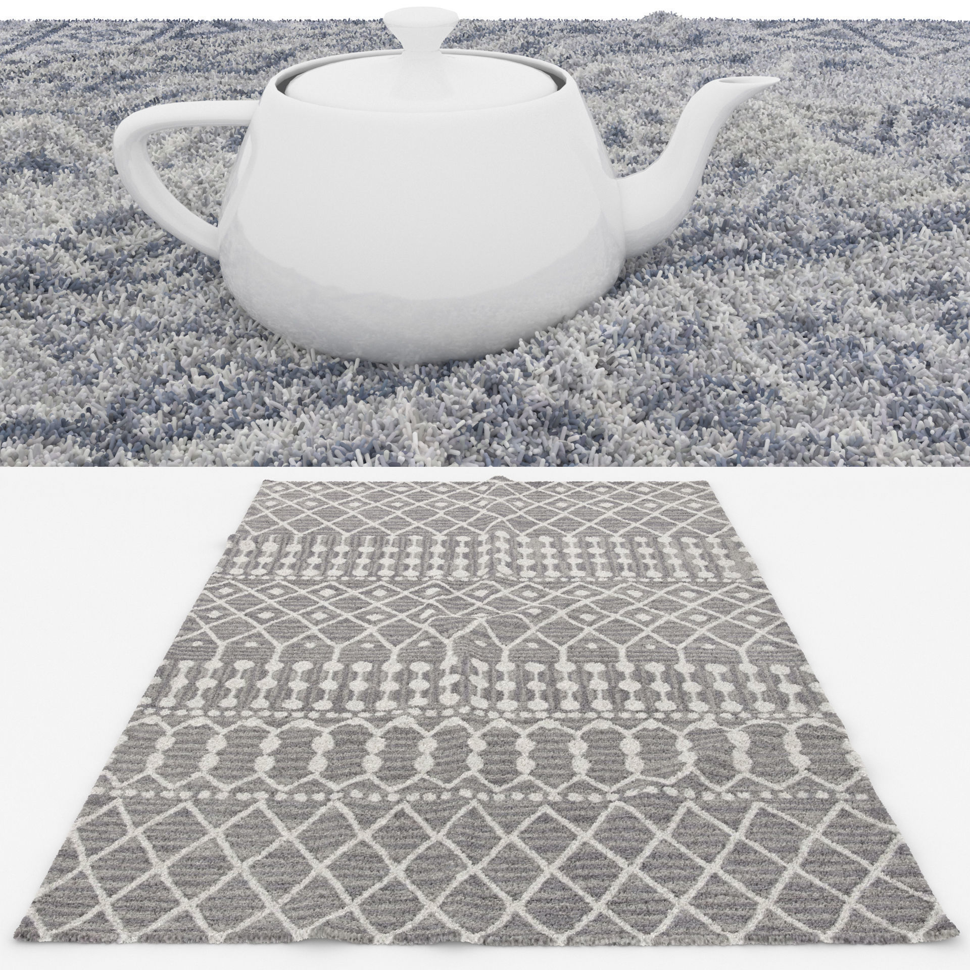 Rugs No 372 Low-poly 3D model_1
