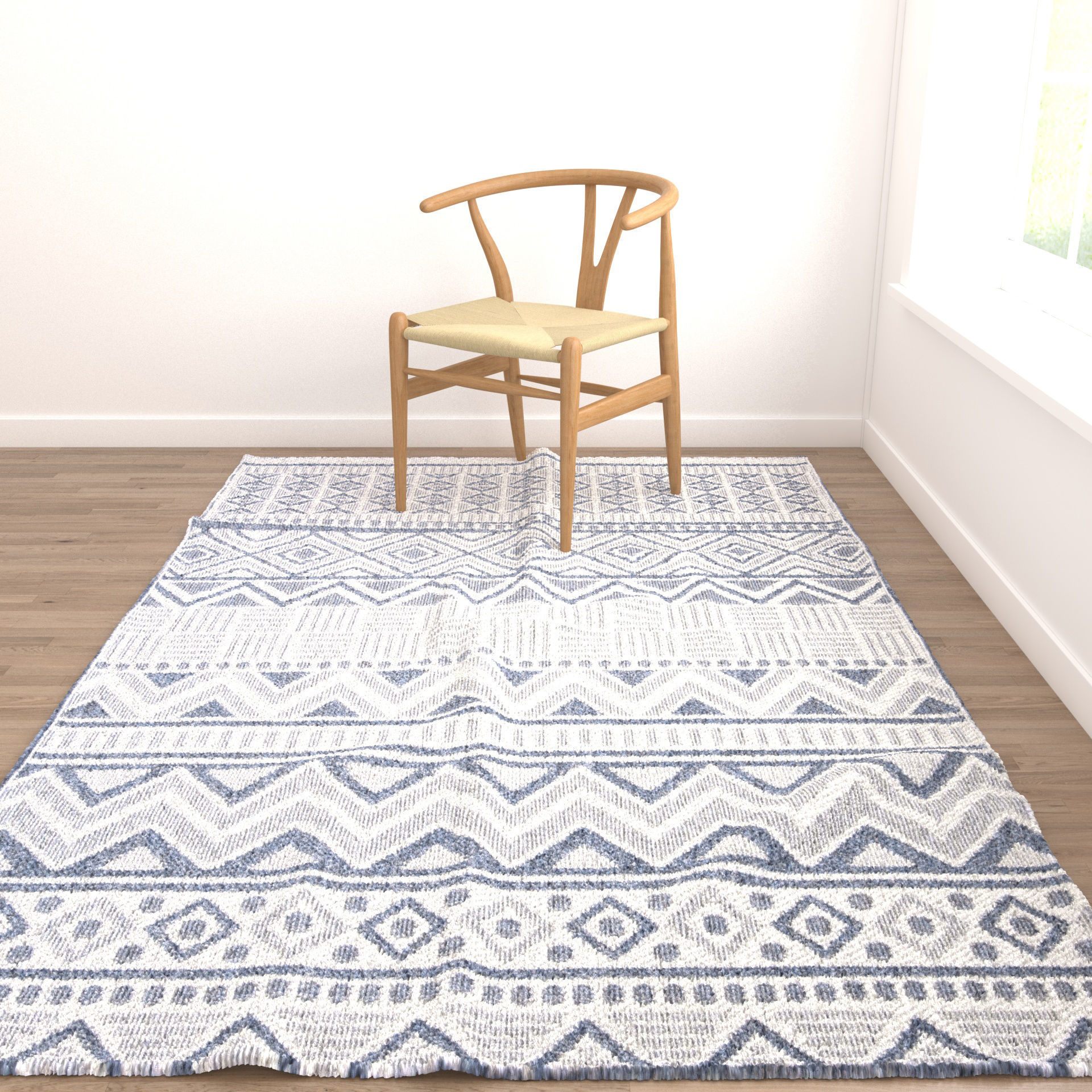 Rugs No 372 Low-poly 3D model_3