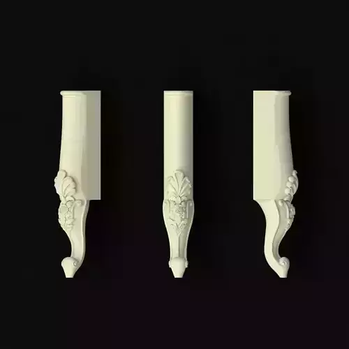 leg High quality 3d models for processing on a cnc machine