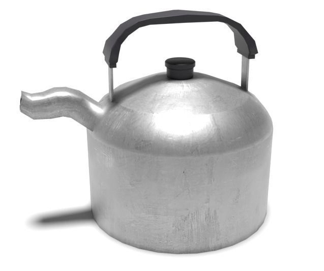Common Kettle Low-poly 3D model_2