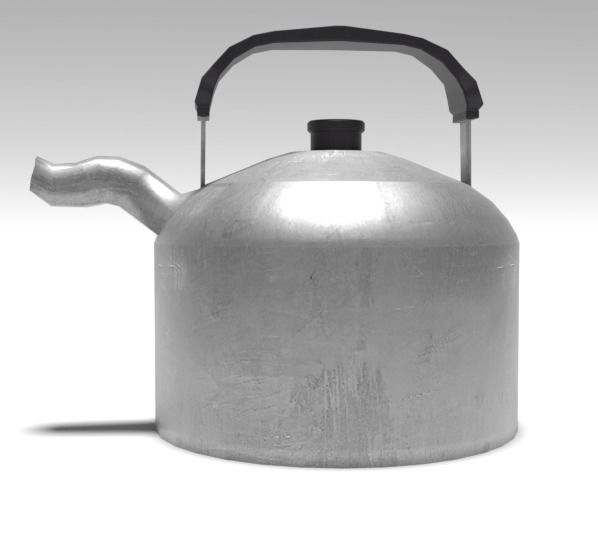 Common Kettle Low-poly 3D model_1