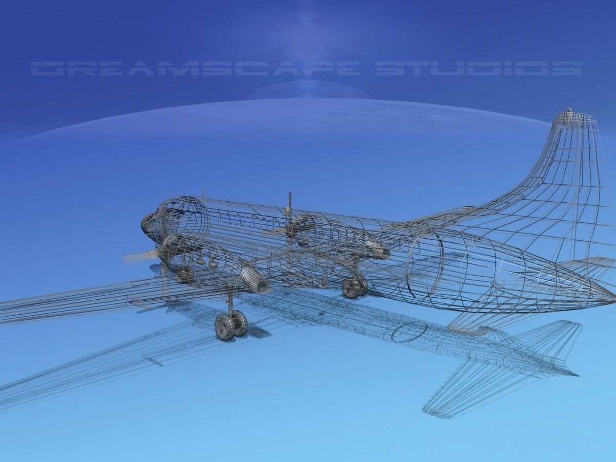 Convair CV-580 Trans Texas 3D model_13