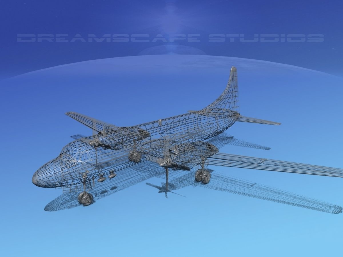 Convair CV-580 Trans Texas 3D model_11