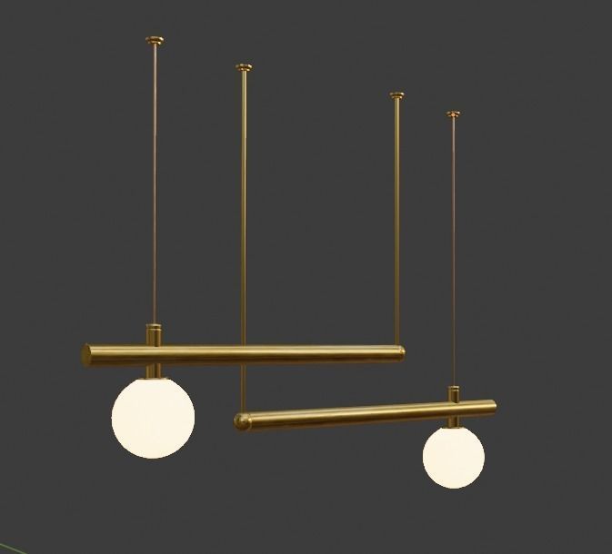 Hanging Light Free low-poly 3D model_1