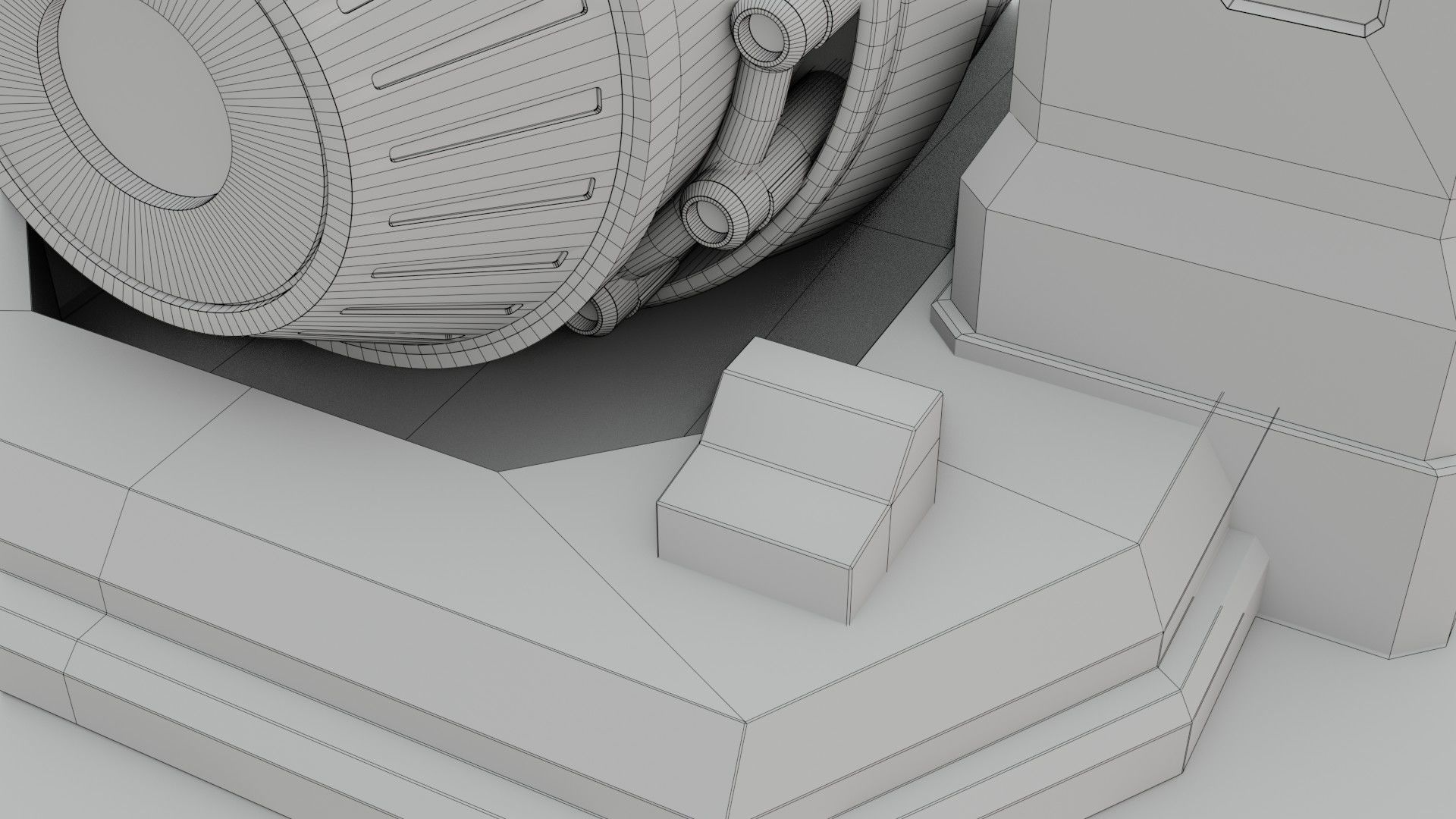 Sci-Fi Power Generator - Low Poly - Game Ready - PBR Low-poly 3D model_22