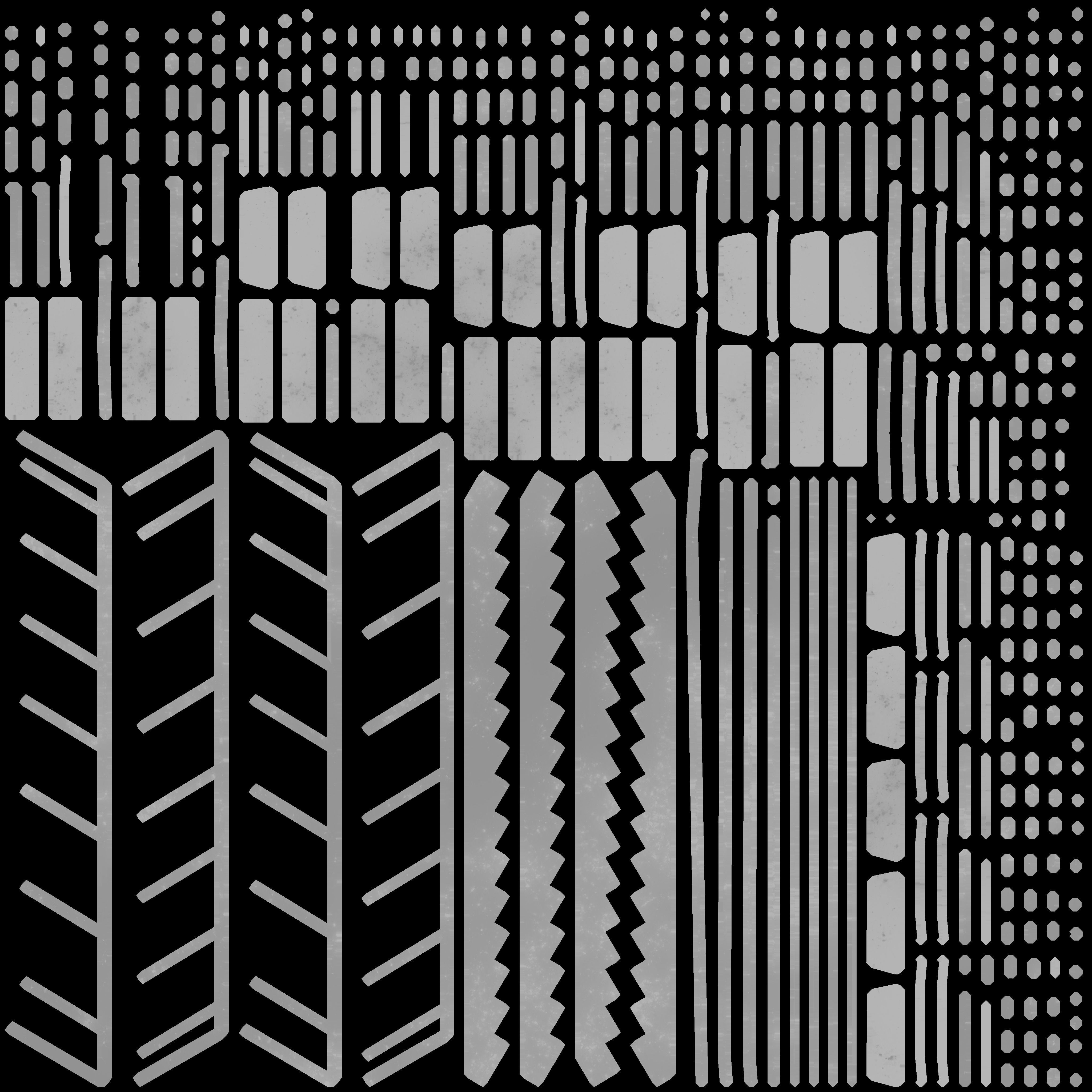Industrial Stair Low-poly 3D model_6