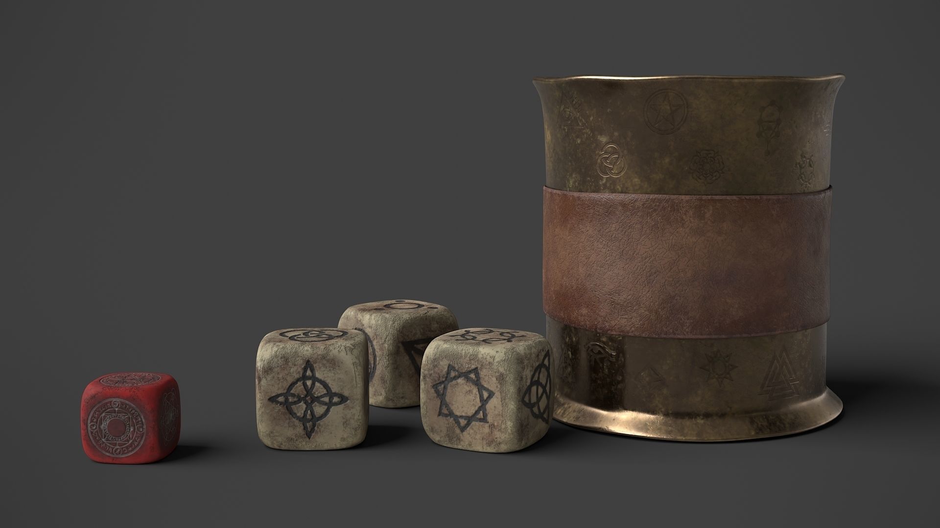 Dice of Divination 3D model_5