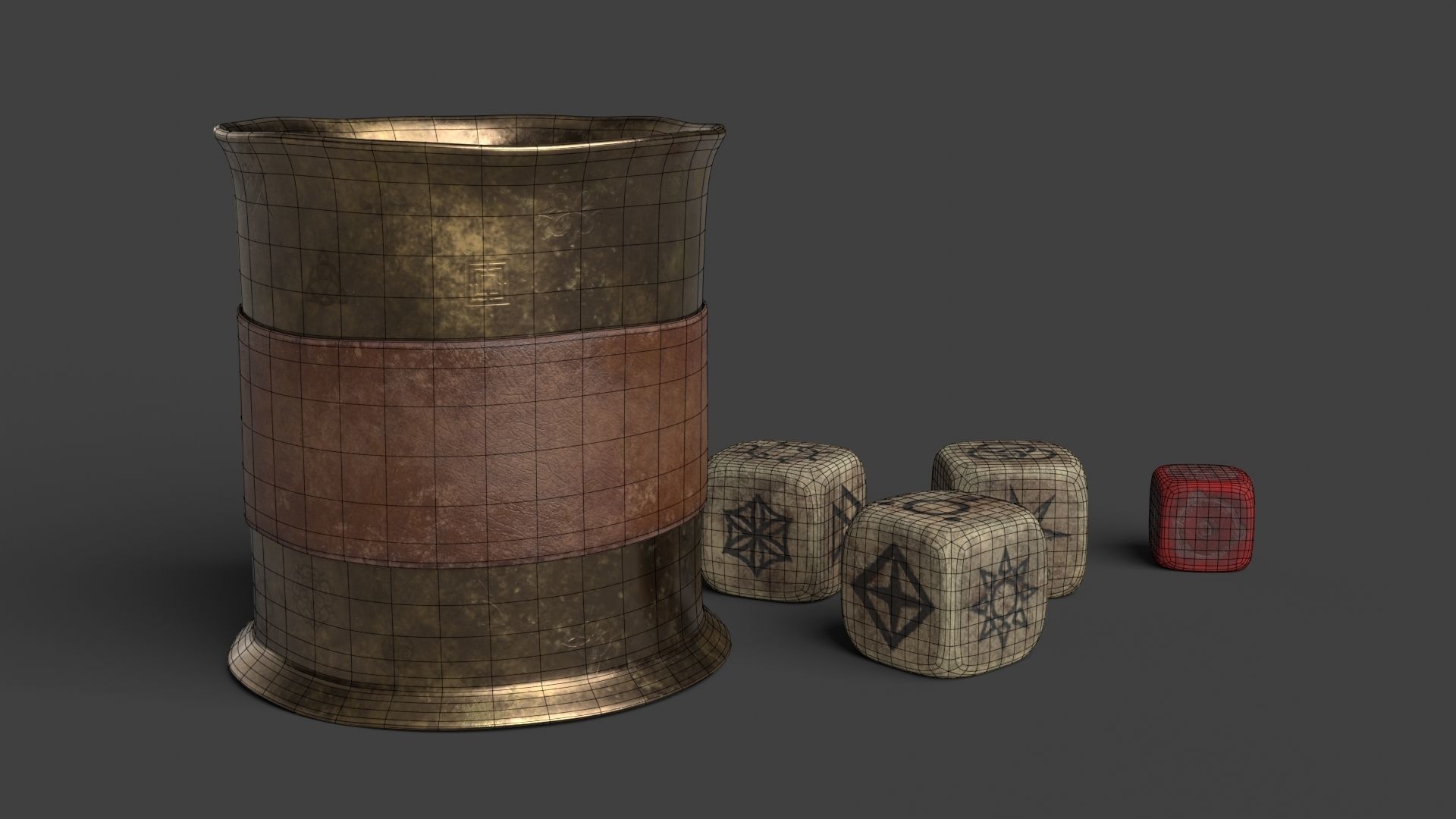 Dice of Divination 3D model_11