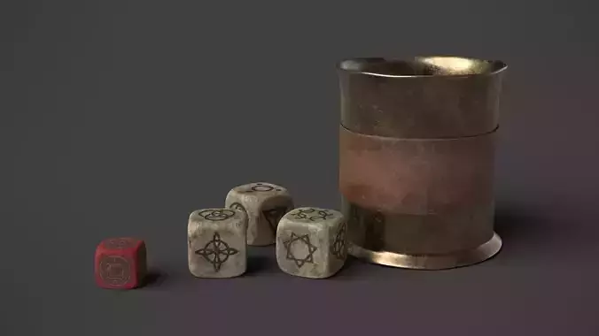 Dice of Divination 3D model