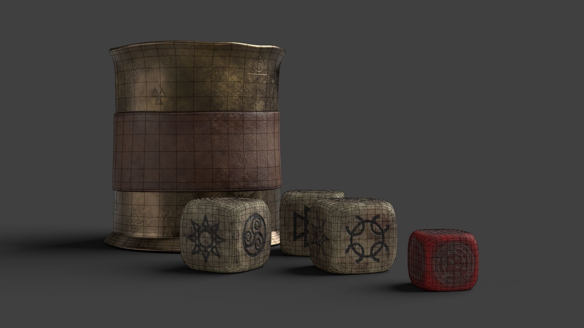Dice of Divination 3D model_13
