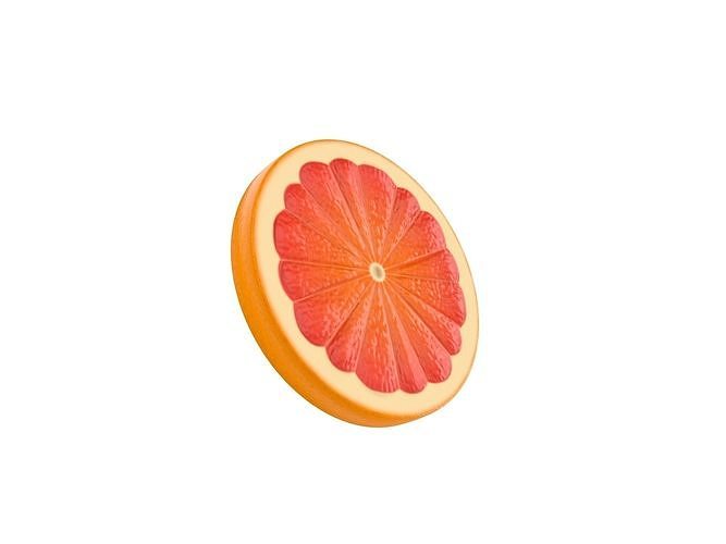 Grapefruit Slice Low-poly 3D model 3