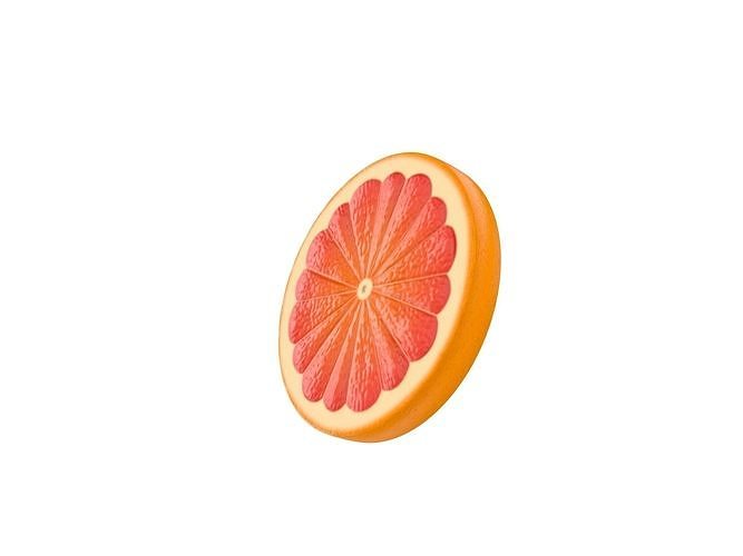 Grapefruit Slice Low-poly 3D model 5