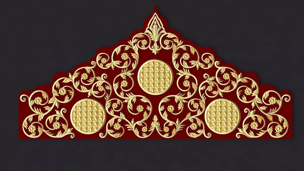 bed headboard 3D model