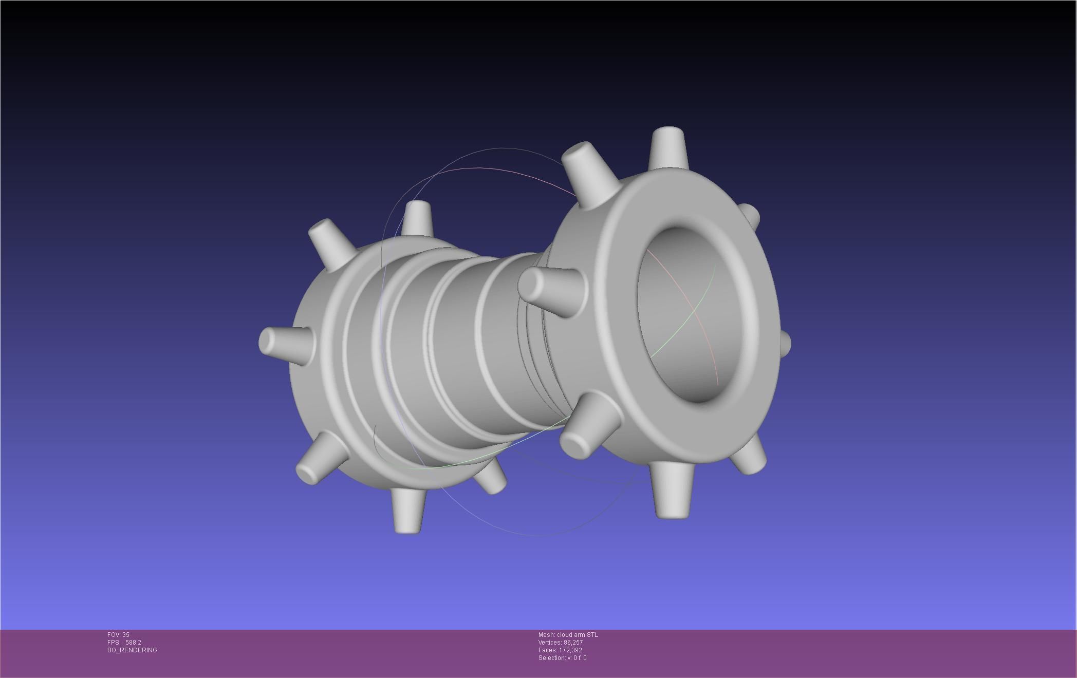 Final Fantasy 7 Cloud Arm Guard 3D print model_34