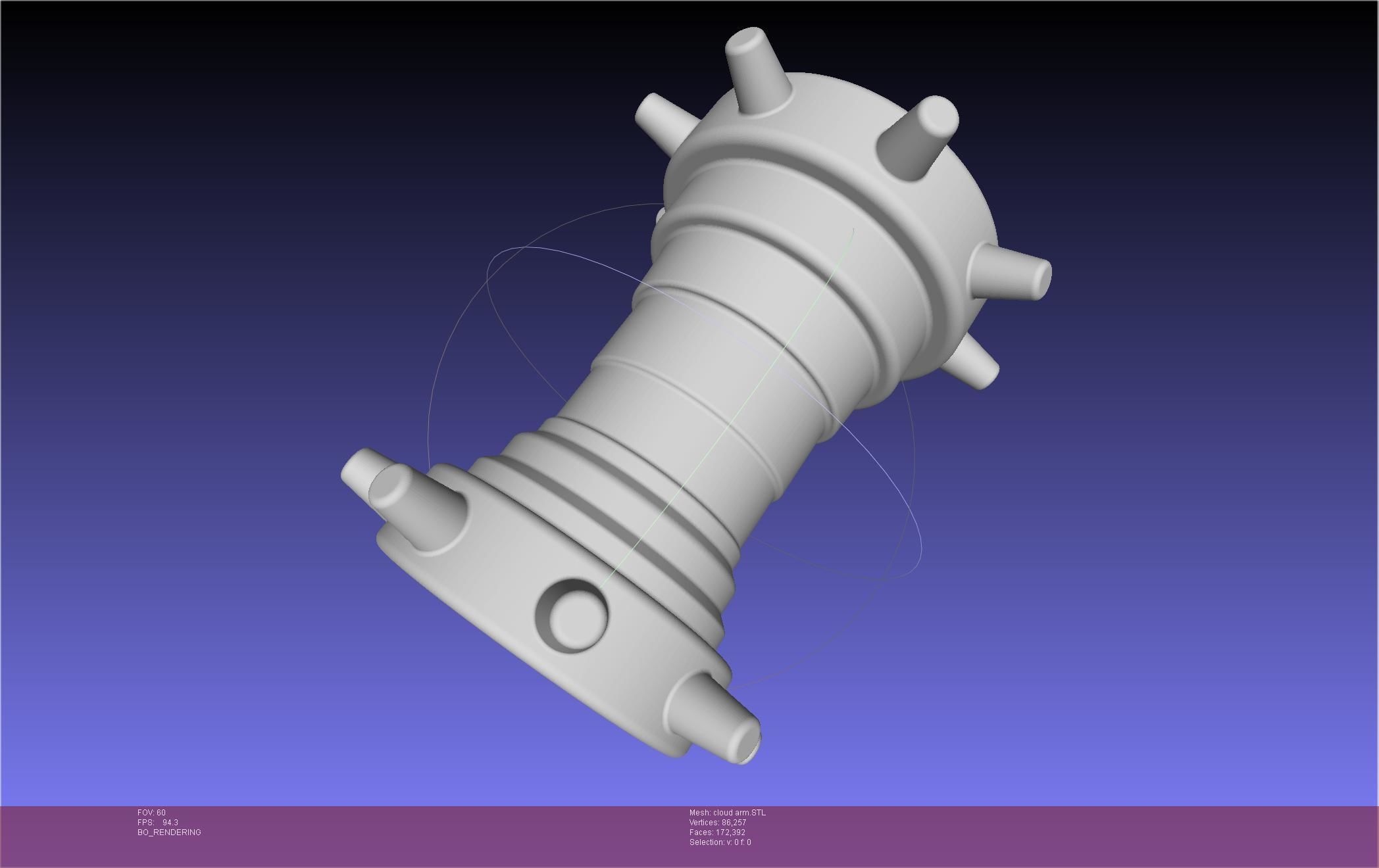 Final Fantasy 7 Cloud Arm Guard 3D print model_1
