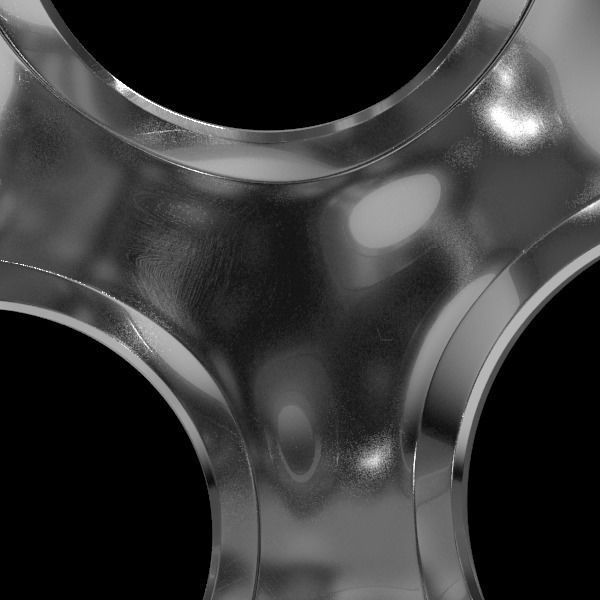 Metal Decor Sphere 3D model_4