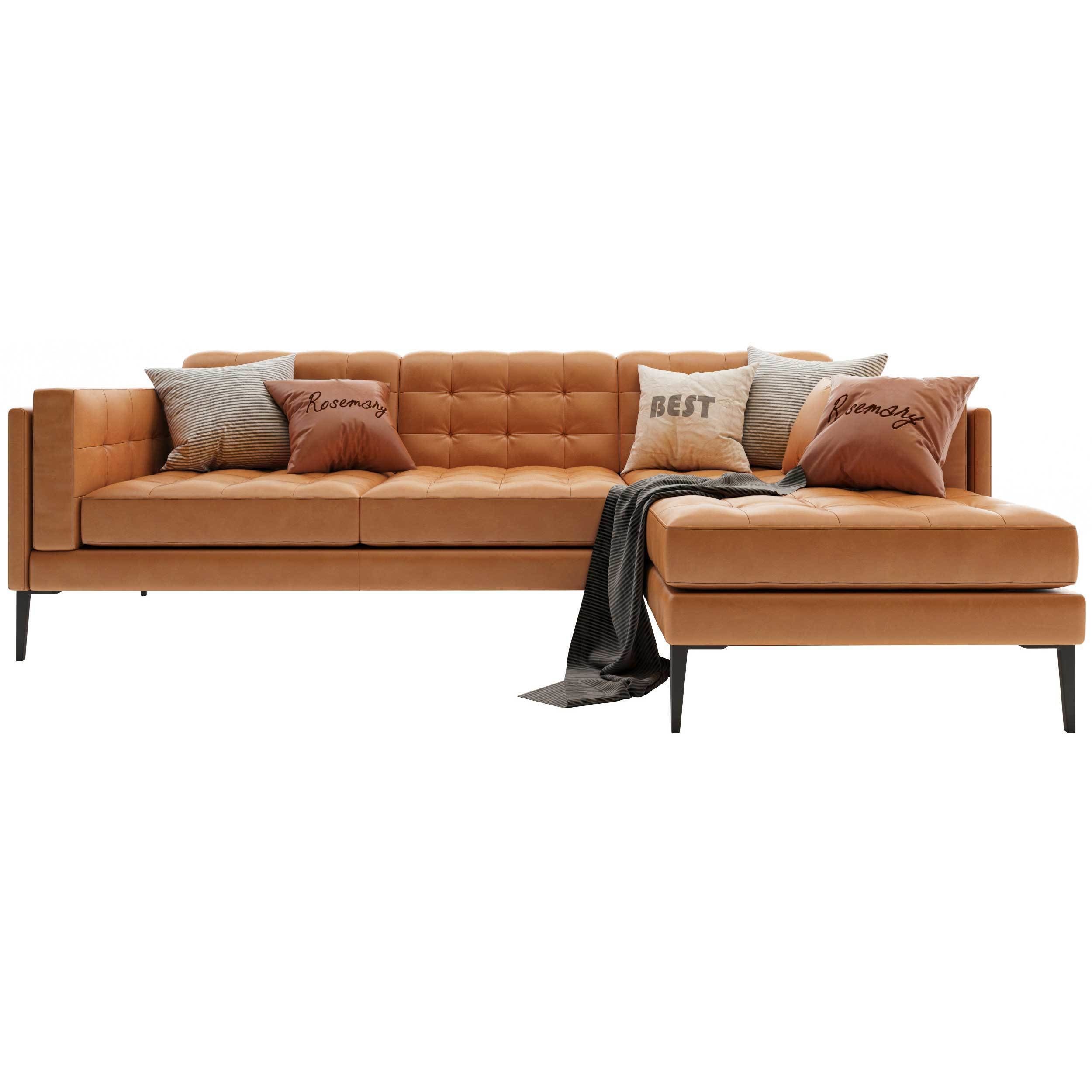 PA-MODERN-LEATHER-LSHAPE-SOFA-03 sectional sofa in tan leather 3D model_1