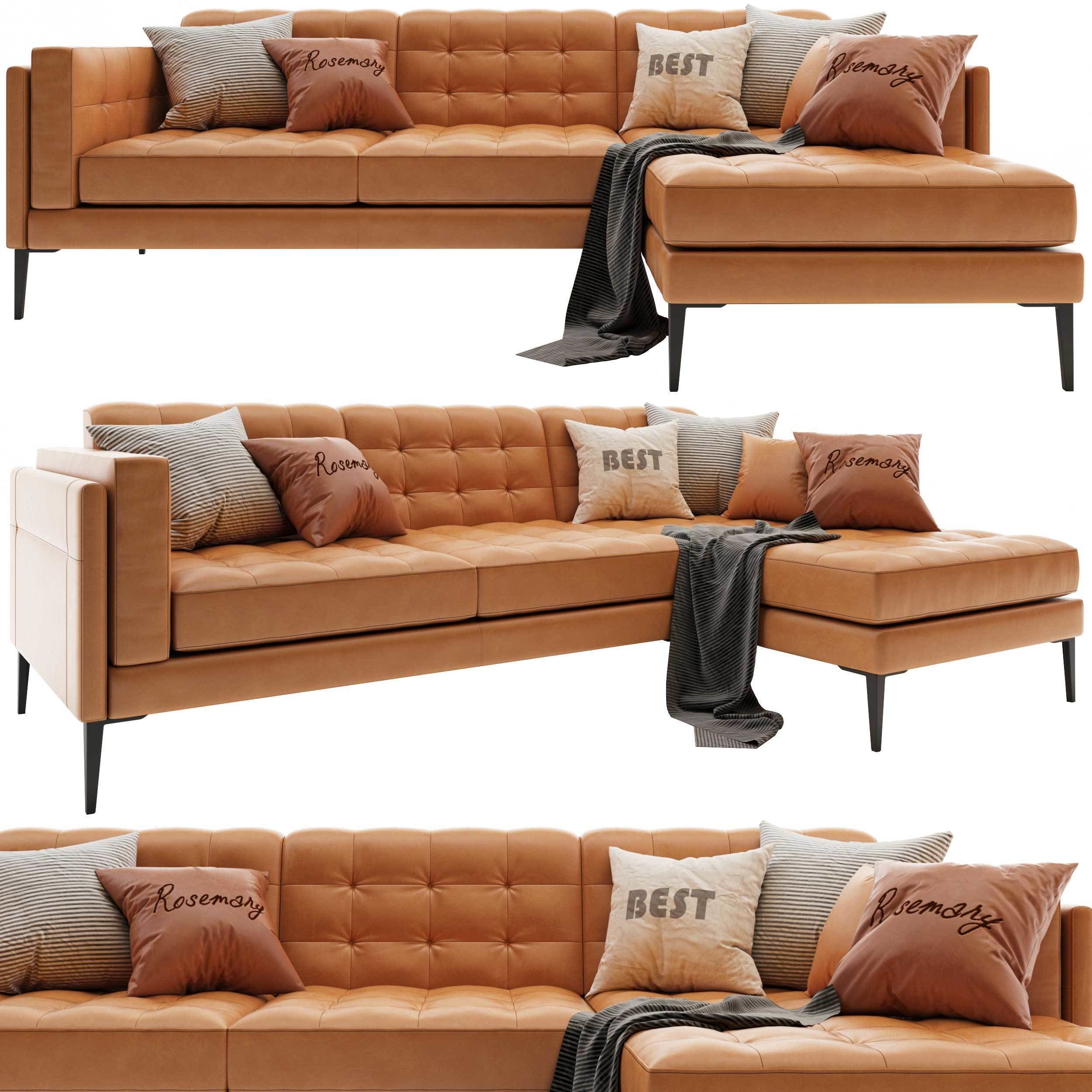 PA-MODERN-LEATHER-LSHAPE-SOFA-03 sectional sofa in tan leather 3D model_4